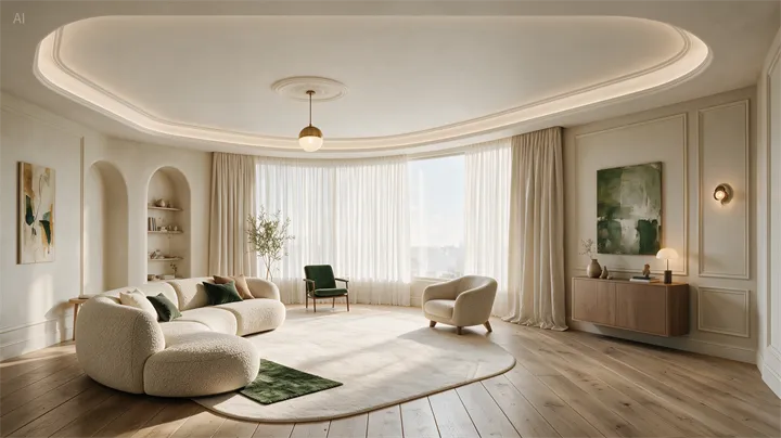 After Seedream 5.0 Pro living room style enhancement with warmer lighting and realistic textures