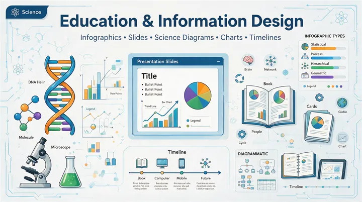 Seedream 5.0 Pro education presentations and information design with infographics