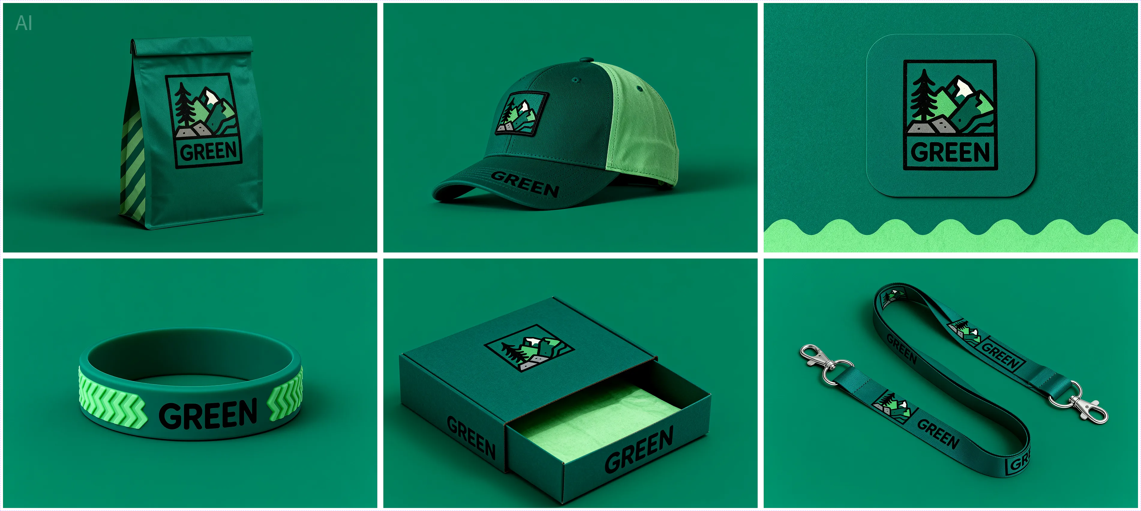 Generate a Coordinated Brand Asset Set output